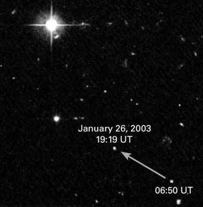 2000 FV53 - ruch wśród gwiazd