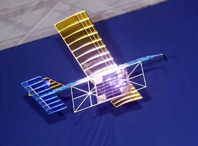 Samolot zasilany laserem