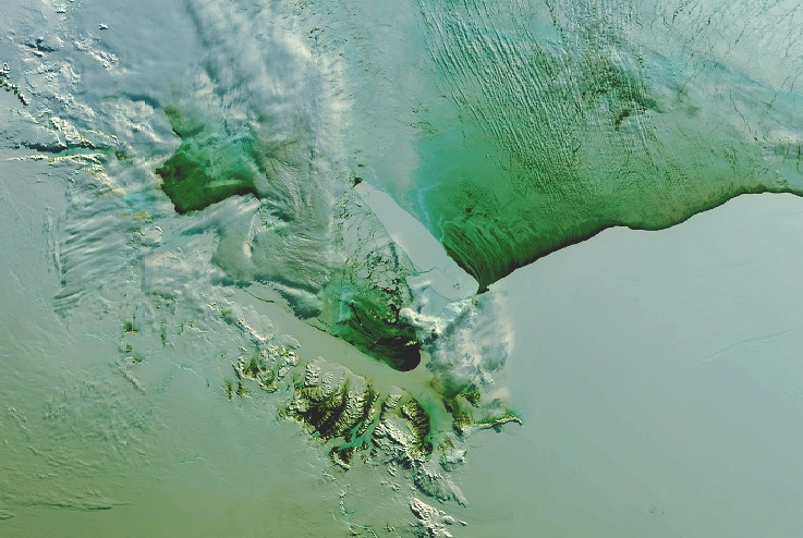 Góra lodowa B-15A na Morzu Rossa