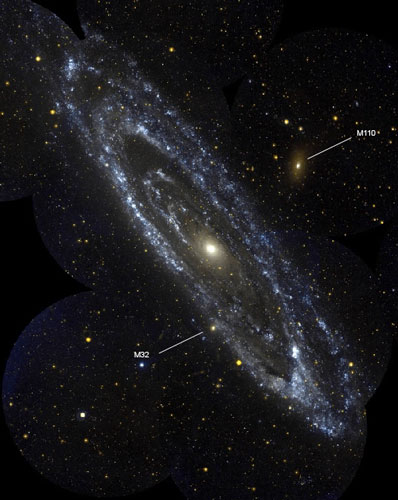 M31 sfotografowana przez GALEX