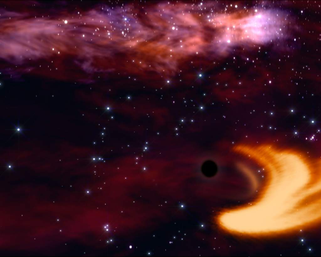 Gwiazda pochłonięta przez czarną dziurę(2)