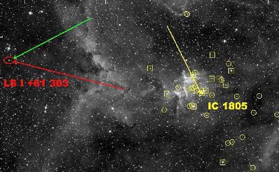 Mikrokwazar LSI +61 303 i gromada IC 1805