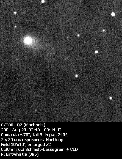 Pierwsze zdjęcie komety C/2004 Q2 (Machholz)