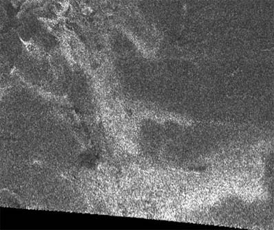 Powierzchnia Tytana uchwycona przez radar sondy Cassini