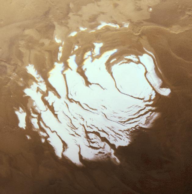 Okolice południowego bieguna Marsa