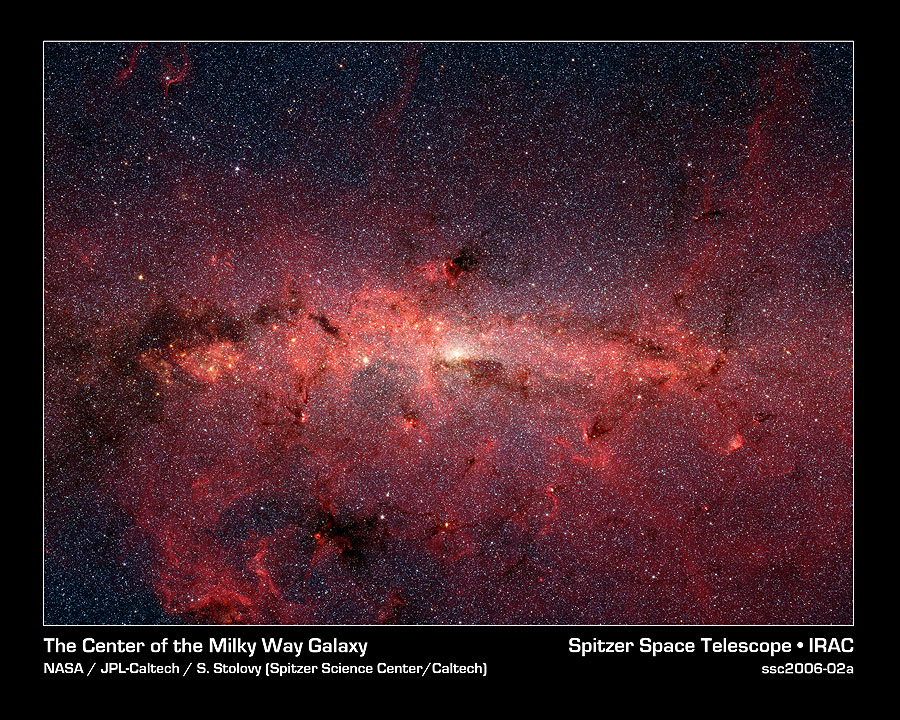 Centrum Drogi Mlecznej widziane przez Spitzera