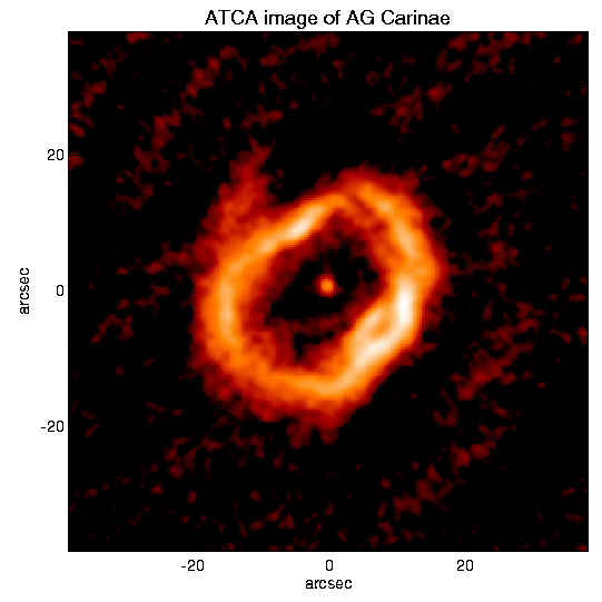 AG Carinae - obraz radiowy
