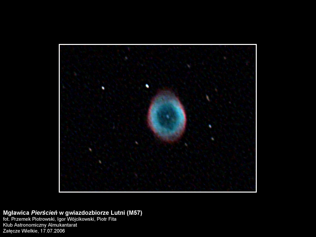 M57 w obiektywie Almukantaratu