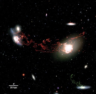 Zderzenie M86 i NGC 4438