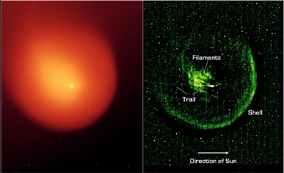 Kometa Holmes widziana przez Kosmiczny Teleskop Spitzera