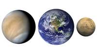 Ziemia, Wenus  i Mars