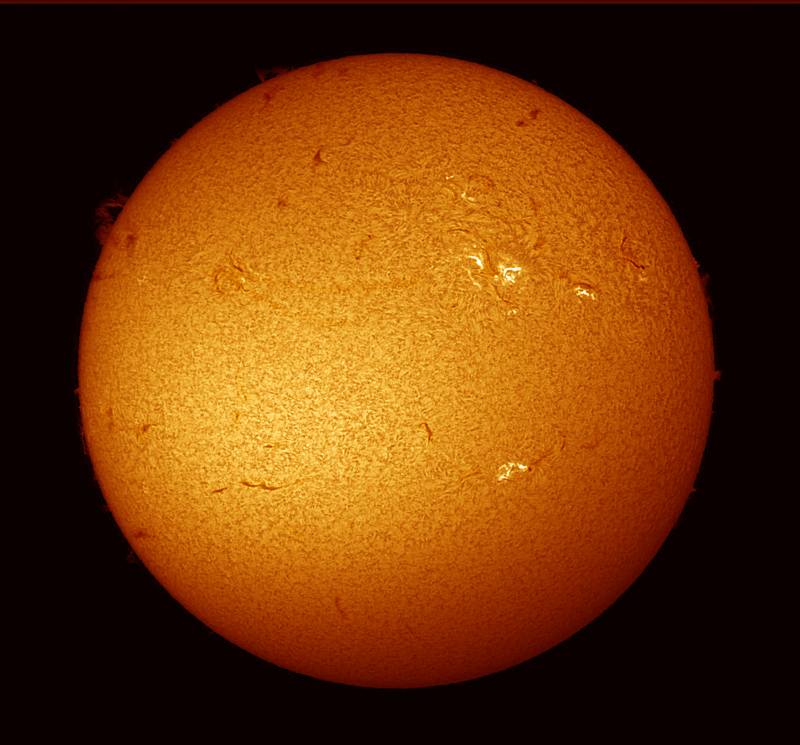 Słońce przez teleskop Coronado