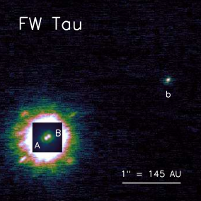 egzoplaneta FW Tau AB b