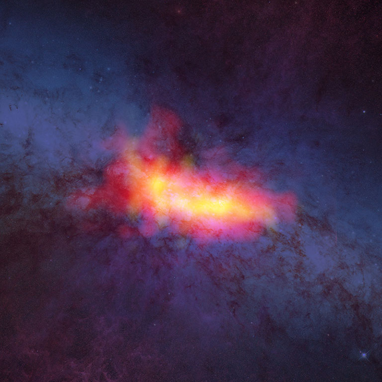 M82 w zakresie fal milimetrowych