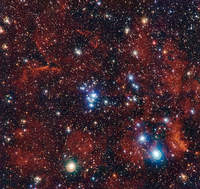 Zdjęcie ukazuje niezwykłe bogactwo barw gromady otwartej znanej jako NGC 2367. Wykonano je przy pomocy kamery WFI przymocowanej na stałe do 2,2-metrowego teleskopu MPG/ESO znajdującego się w Obserwatorium La Silla w Chile.