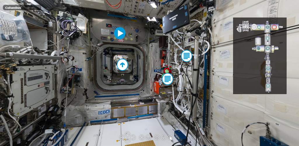 Tak widzimy moduł Columbus – początkowy przystanek wycieczki po ISSak widzimy moduł Columbus – początkowy przystanek wycieczki po ISS