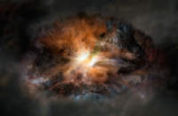 Galaktyka W2246-0526 - wizja artysty