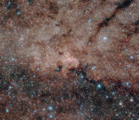 Gromada gwiazd w centrum Drogi Mlecznej